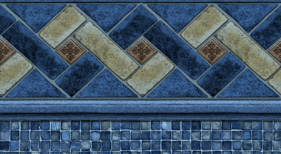 MOUNTAIN MOSAIC WITH MOSAIC LIGHT BLUE